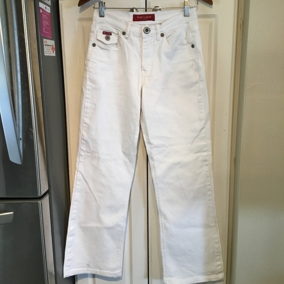 Marc Lauge White Jeans Size 26 Waist - Picture 2 of 5